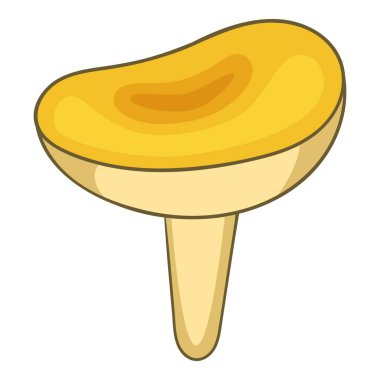 Safran mantar simgesi, karikatür tarzı