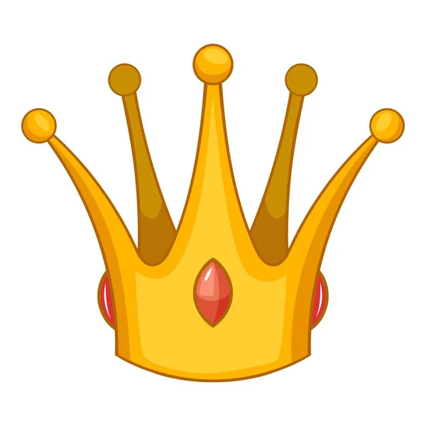 Icono de la corona de Earl, estilo dibujos animados — Vector de stock