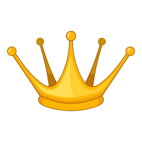 Milady couronne icône, style dessin animé — Image vectorielle