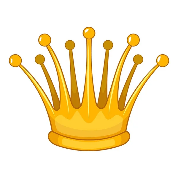 Icono de corona de dama, estilo de dibujos animados — Vector de stock