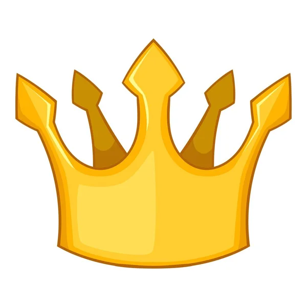 Caballero icono de la corona, estilo de dibujos animados — Vector de stock