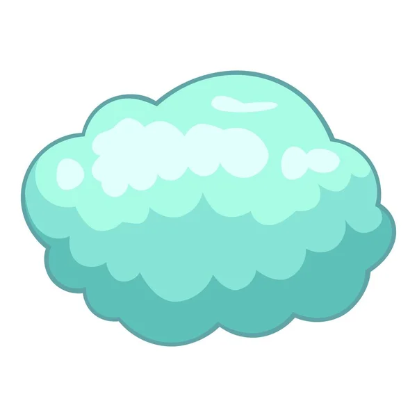 Icône nuage tempête, style dessin animé — Image vectorielle