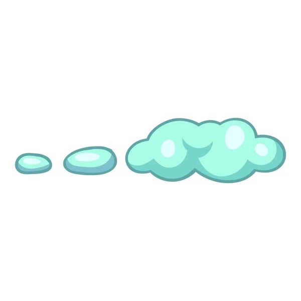 Windwolken-Ikone im Cartoon-Stil — Stockvektor