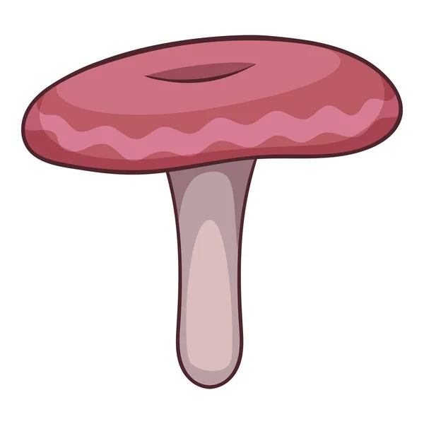 Russule 蘑菇图标, 卡通风格 — 图库矢量图片