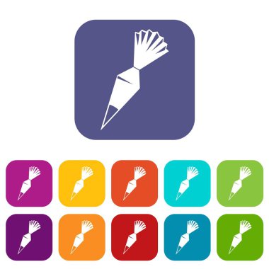 Pamuk Çanta Icons set krema