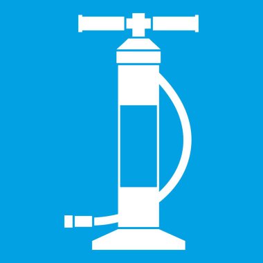 El hava pompası simgesi beyaz