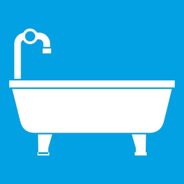 Küvet simgesi beyaz