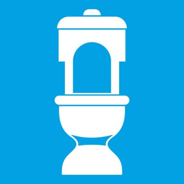 Tuvalet kase simgesi beyaz