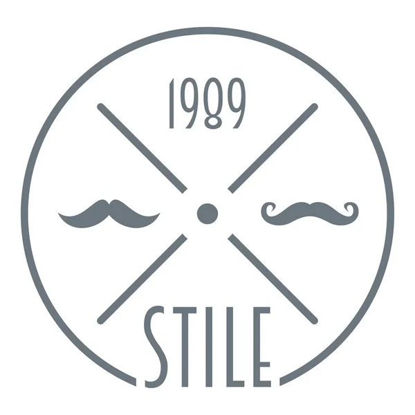 1989 стиль логотип, простой стиль — стоковый вектор