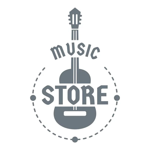 Logo magazin de muzică, stil simplu — Vector de stoc