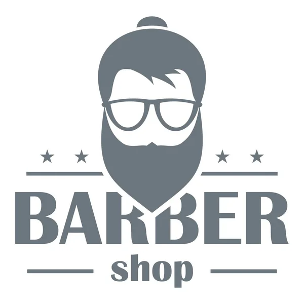 Logotipo da barbearia, estilo simples — Vetor de Stock