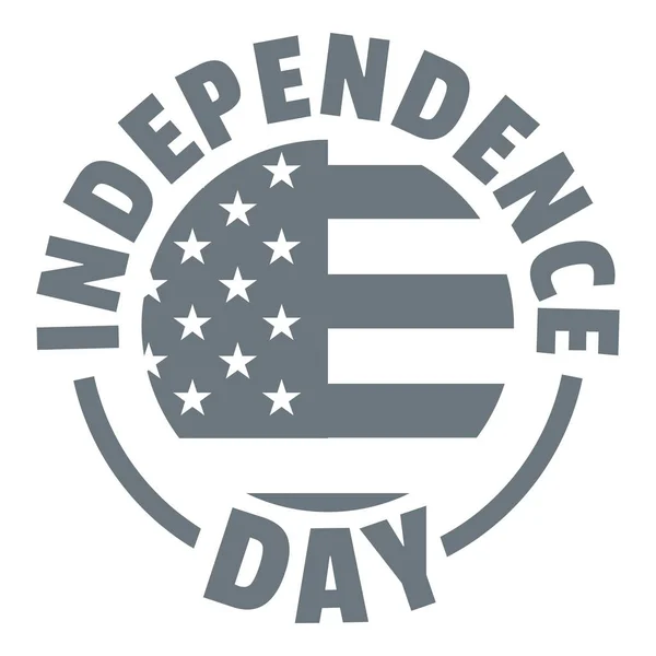Logotipo do dia da independência, estilo simples — Vetor de Stock