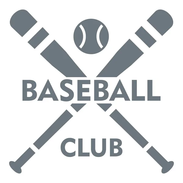 Honkbal club logo, eenvoudige stijl — Stockvector