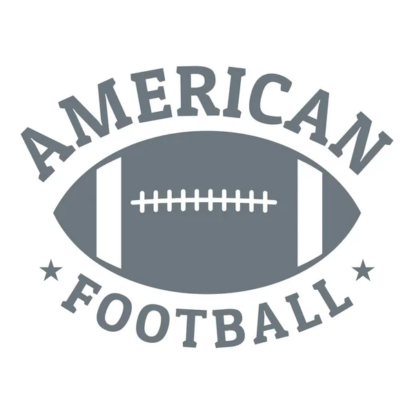 アメリカン フットボールのロゴ、シンプルなスタイル — ストックベクタ