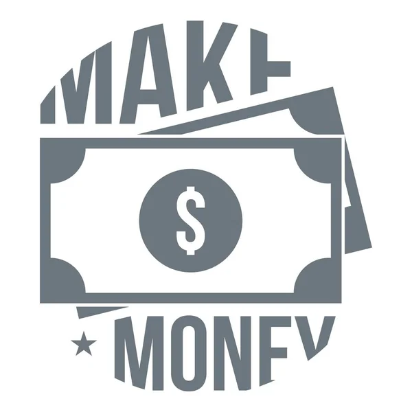 Vytvořit logo peníze, jednoduchý styl — Stockový vektor