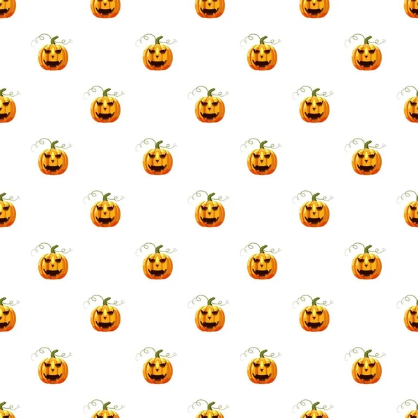 Halloween pumpkin pattern — Stock Vector