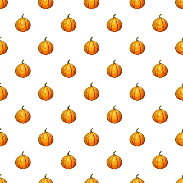 Orange pumpkin pattern — Stock Vector
