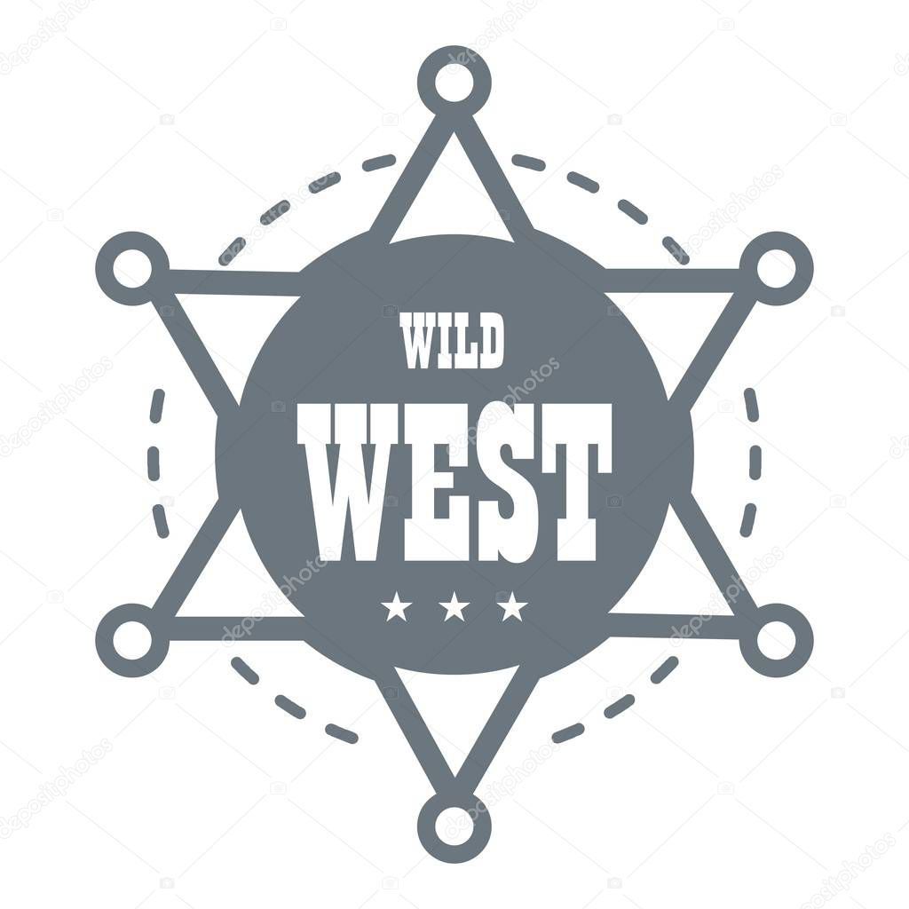 Wild west logo. Simple illustration of wild west vector logo for web design