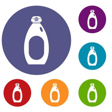 Krem şişe Icons set