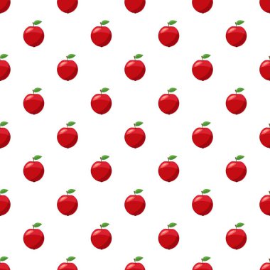 Taze kırmızı elma desen