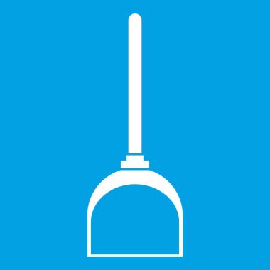 Simgesi Beyaz temizlik için kepçe