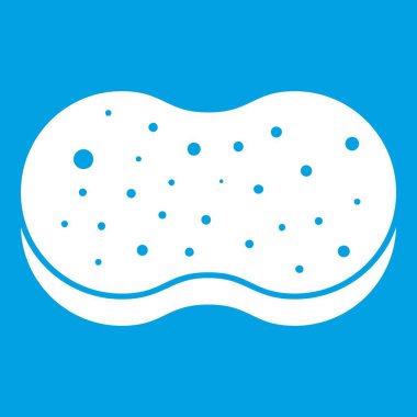 Sünger köpük simgesi beyaz