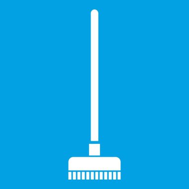 Beyaz bir zemin simgesi için fırça