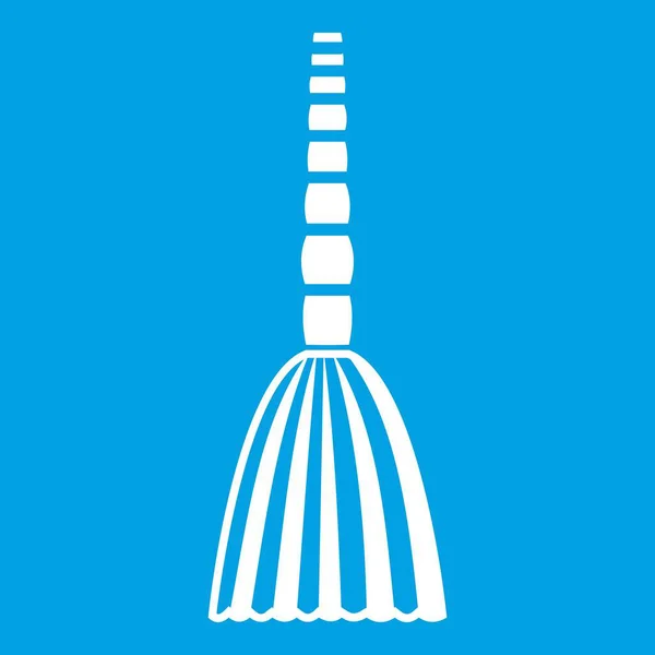 Broom floor ikonen vit — Stock vektor