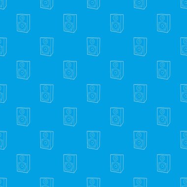 Hoparlör desen vektör kesintisiz mavi