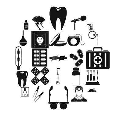 Mediko Icons set, basit tarzı