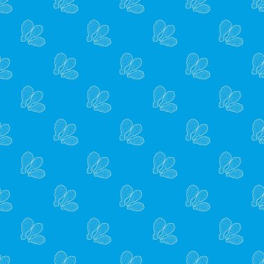 Uyluk desen vektör kesintisiz mavi