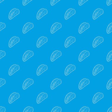 Kebap desen vektör kesintisiz mavi