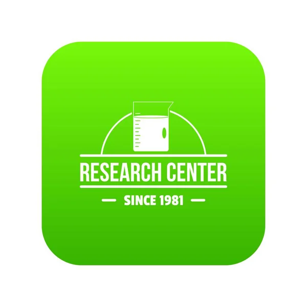 Molecular center icon green vector — Stock Vector