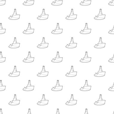 Deniz feneri simgesi, anahat stili