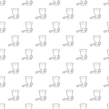 Mulled şarap kutsal kişilerin resmi, anahat stili