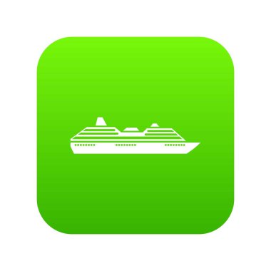 Cruise Gemi simgesi dijital yeşil