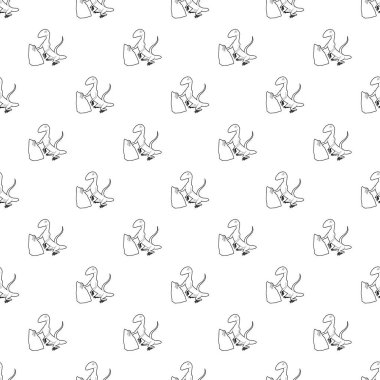 Ayakta kertenkele simgesi, anahat stili