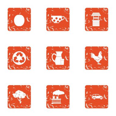 İşleme simgeler kümesi, grunge tarzı