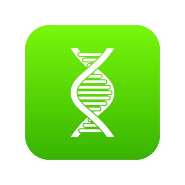 DNA iplikçik simgesi dijital yeşil