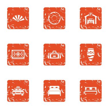 Yatak Oda simgeler kümesi, grunge tarzı