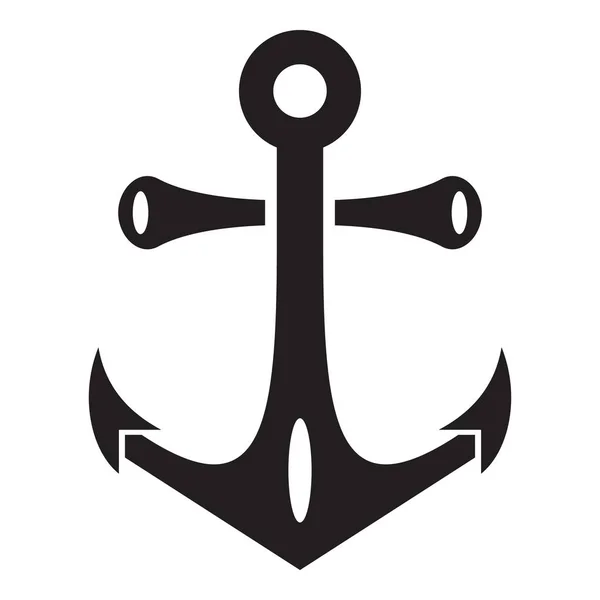 Nautical anchor icon, simple style — Stock Vector