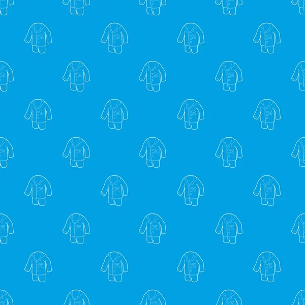 Pijama desen vektör kesintisiz mavi