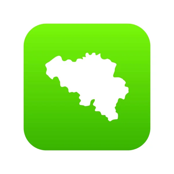 Allemagne icône de carte vecteur vert — Image vectorielle