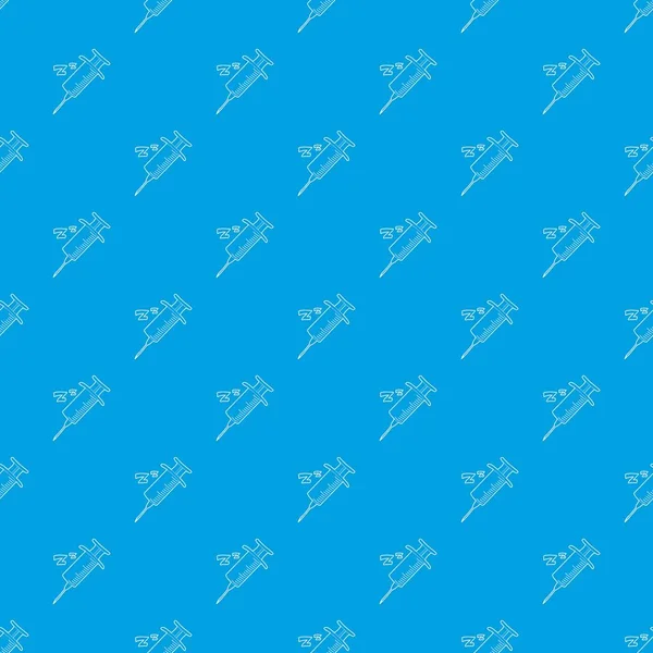 Uyuyan damla enjeksiyon desen vektör kesintisiz mavi