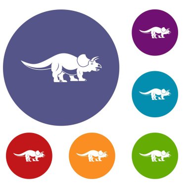 Styracosaurus Icons set