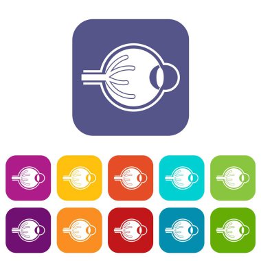 İnsan gözü Icons set