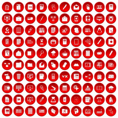 kırmızı 100 klasör simgeleri ayarlayın