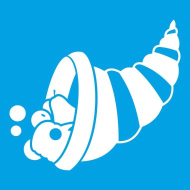 Şükran günü bereket simgesi beyaz