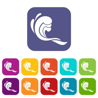 Su dalgası Icons set