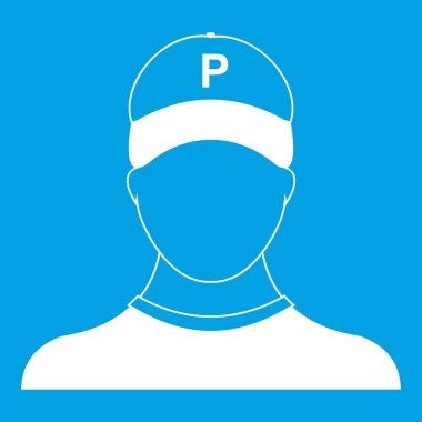 Park görevlisi simgesi Beyaz